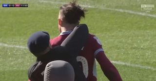 Birmingham supporter Paul Mitchell punches Jack Grealish