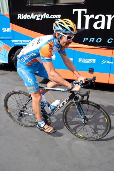 Steven Cozza (Garmin-Transitions) looks to be enjoying the warm and sunny California weather.