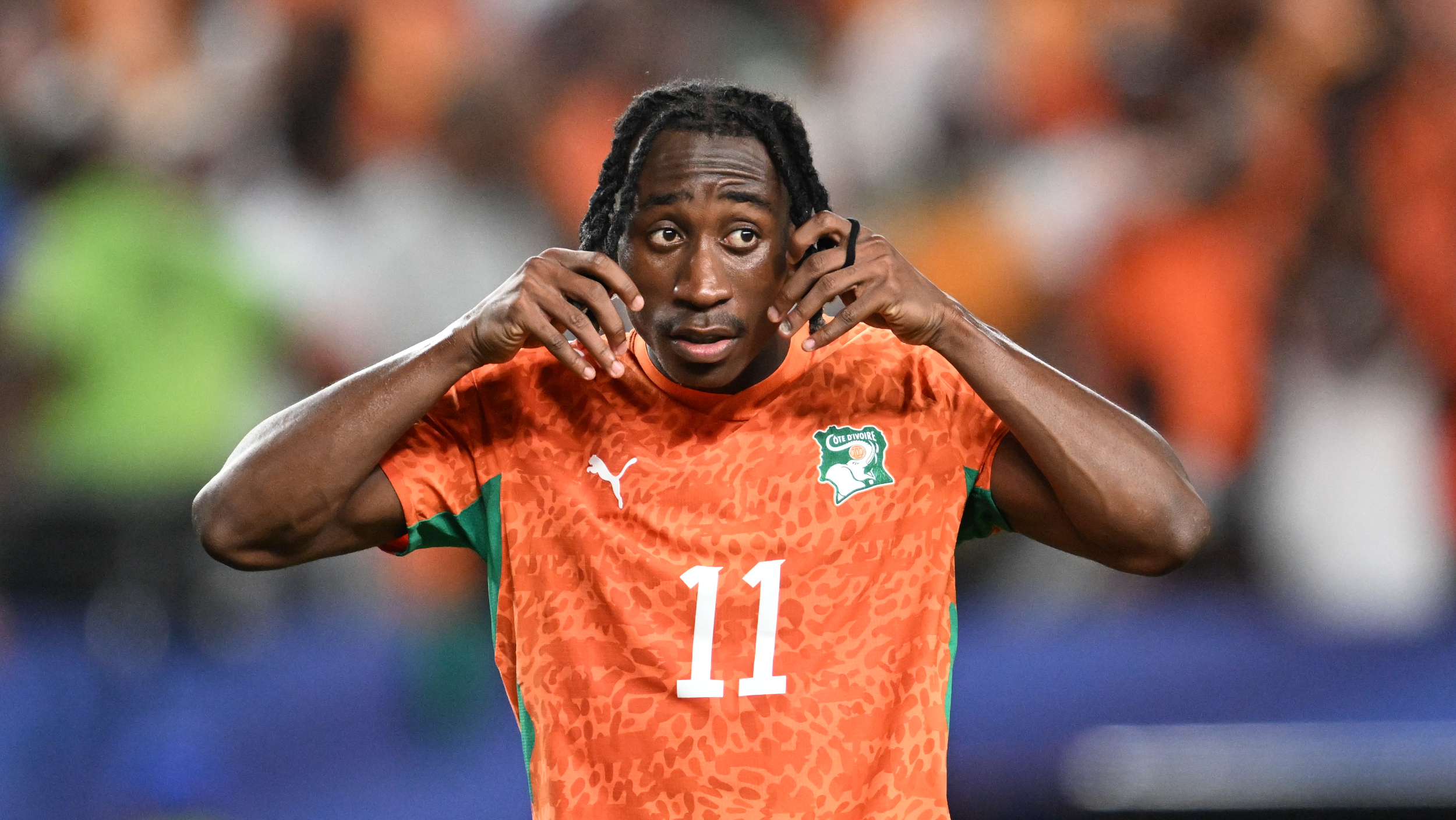 Yan Diomande plays for Ivory Coast at the World Cup 2026