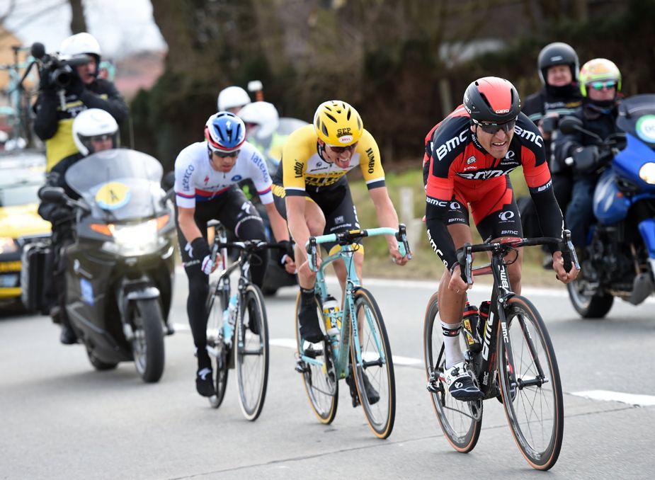 Greg Van Avermaet (BMC) leads the chase