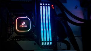 Corsair Vengeance RGB Pro RAM in motherboard