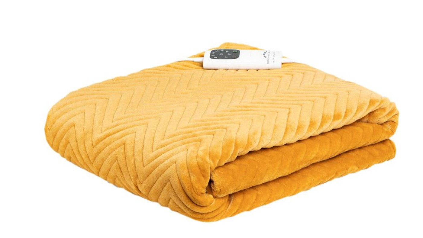 Dreamland Herringbone Velvet Heated Throw