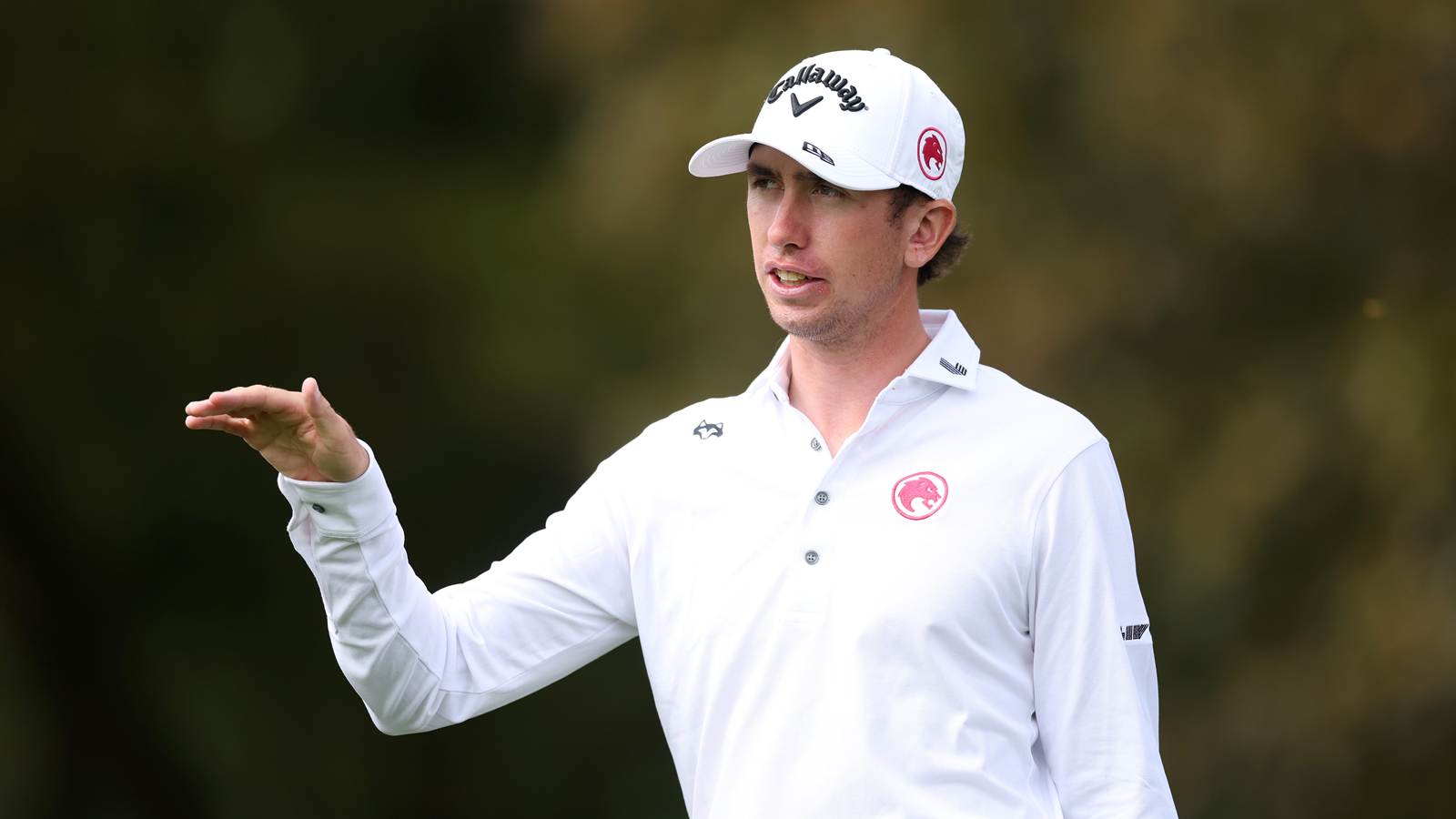 Tom McKibbin reacts to a shot