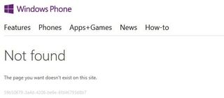 Windows Phone Store Not Found