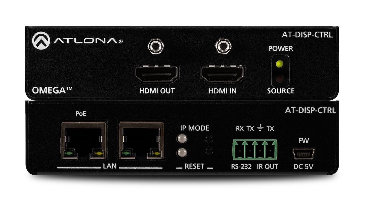 Atlona is now shipping the AT-DISP-CTRL, a compact display controller that automates smaller meeting spaces in a streamlined configuration. 