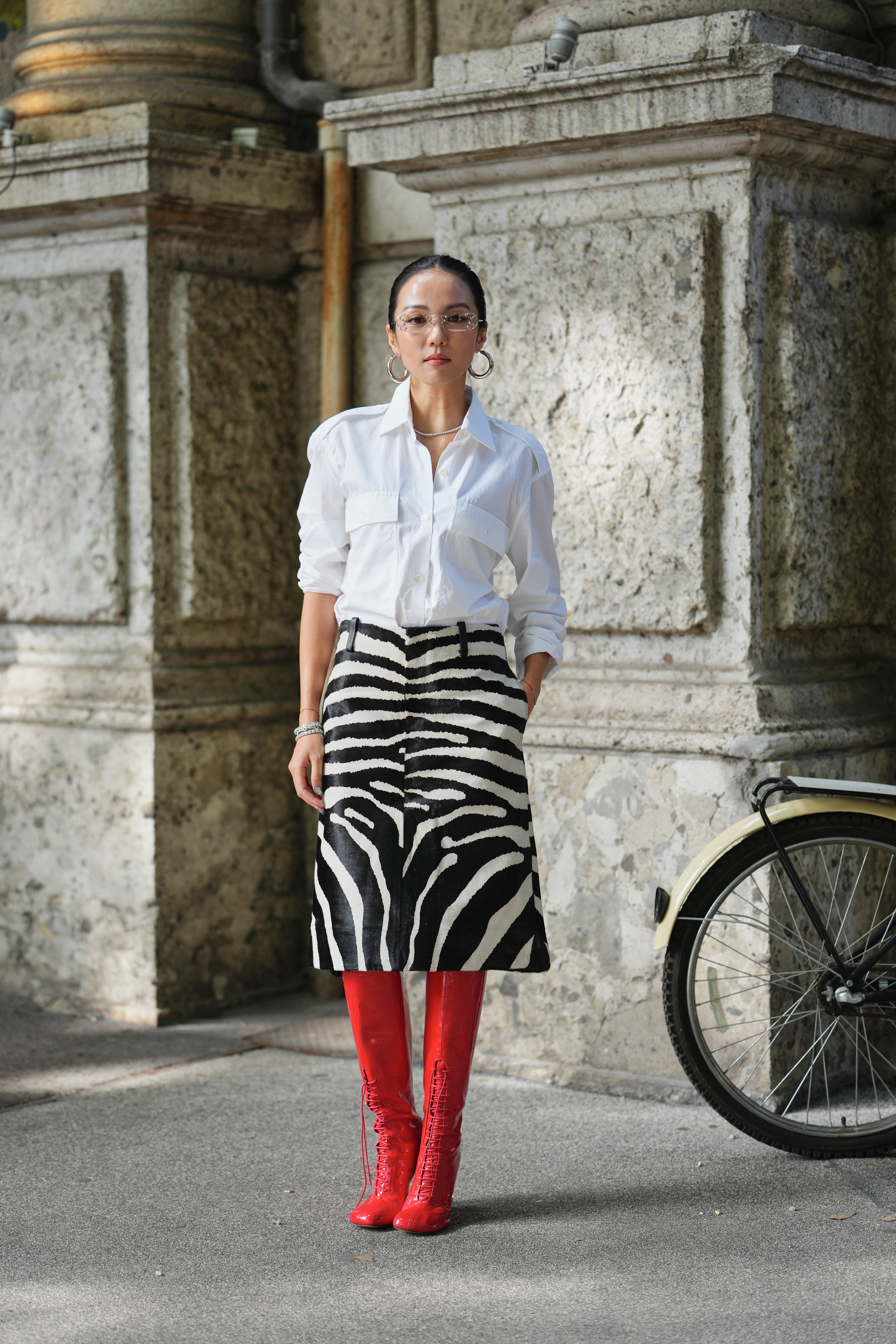 street style looks during milan fashion week september 2025