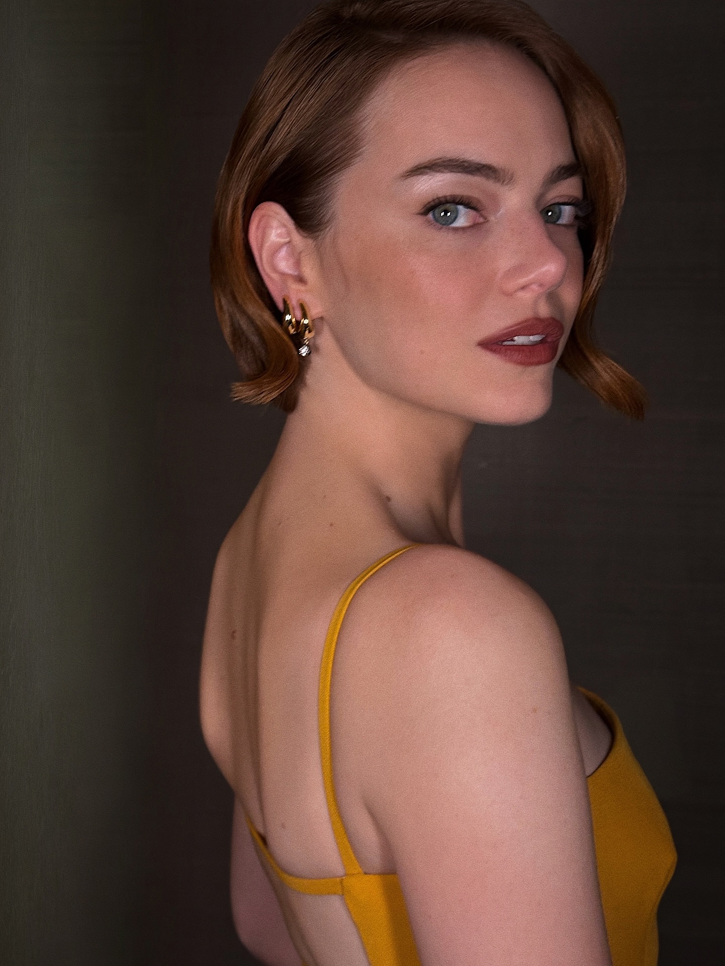 Emma Stone with tuft bob
