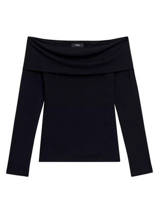 Theory, Off-the-Shoulder Rib-Knit Top