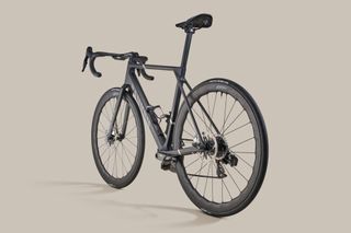 Canyon Ultimate CFR AXS Black road bike on grey background