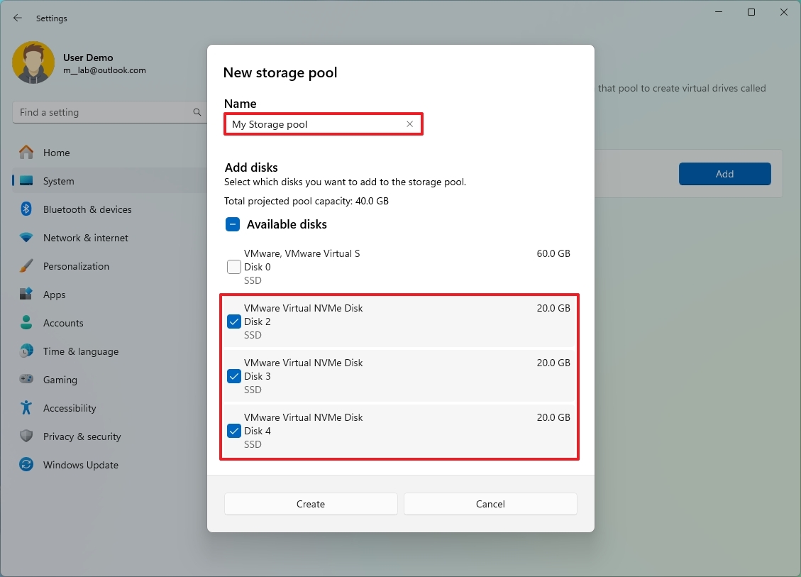 How to span storage to multiple drives on Windows 11