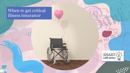 Wheelchair with heart shaped balloon