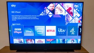 Sky Glass TV showing the Apps page