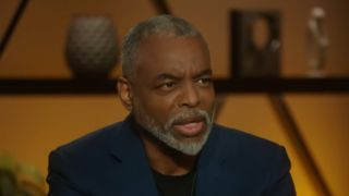 LeVar Burton talking to Trevor Noah about his Jeopardy guest host stint and his career on The Daily Show