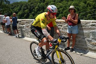 'I wasn't feeling great' - pre-race training crash and lack of form sees tough return for Wout van Aert at Tour Auvergne-Rh&ocirc;ne-Alpes