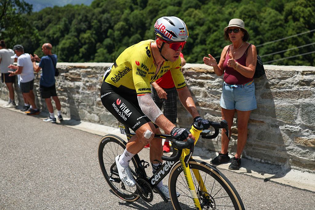 Wout van Aert during stage 1 of  Tour Auvergne-Rhone-Alpes 
