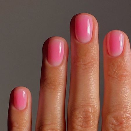 Pink aura nails