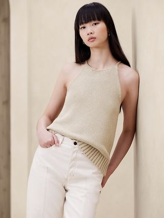 Tangki Sweater Katun-Sutra