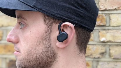 Skullcandy Push Active review: Fit&Well's James Frew wearing the Skullcandy Push Active