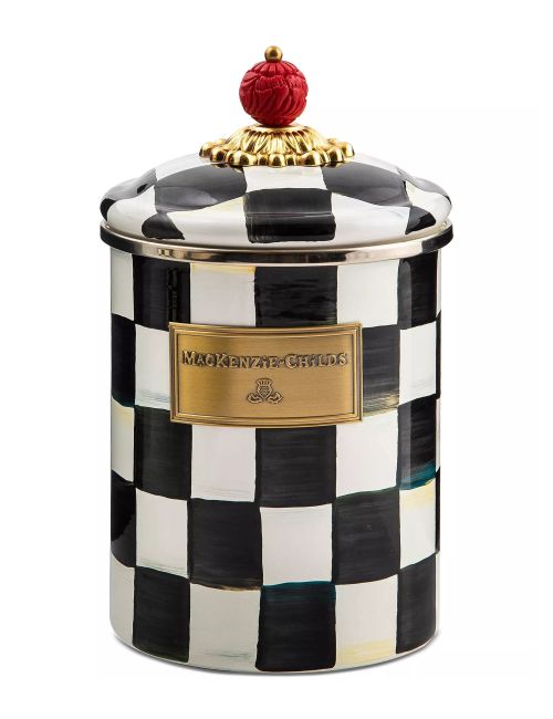 MacKenzie-Childs Courtly Check Canister
