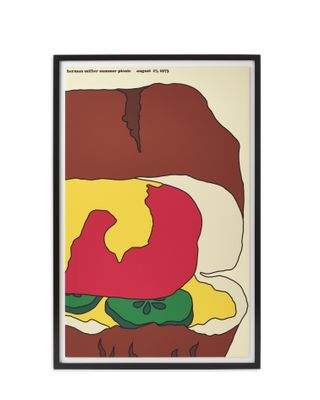 Herman Miller Hot Dog Picnic Poster