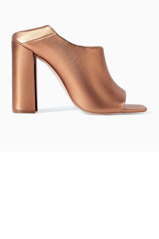 Zara Shiny Leather High Heel Mules, £59.99