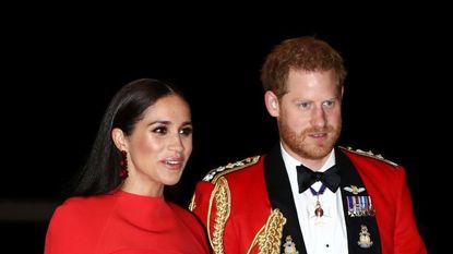 london, england march 07 prince harry, duke of sussex and meghan, duchess of sussex arrive to attend the mountbatten music festival at royal albert hall on march 7, 2020 in london, england photo by simon dawson wpa poolgetty images