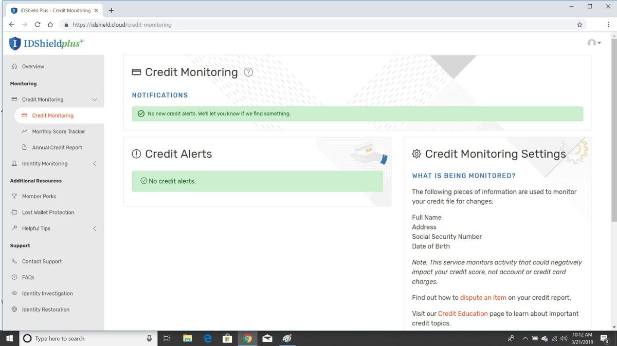 Credit Monitoring Comparison Chart