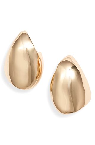 Molten Teardrop Stud Earrings