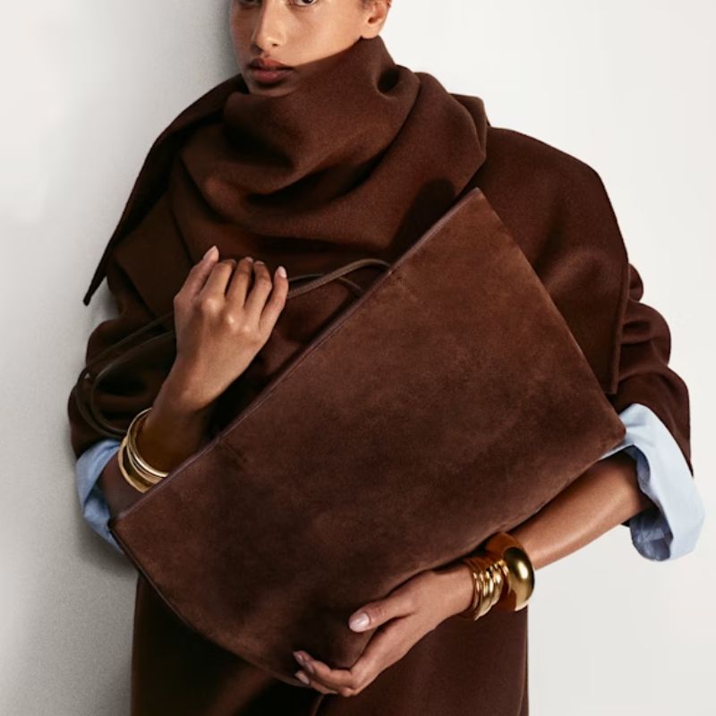 Image of suede bag