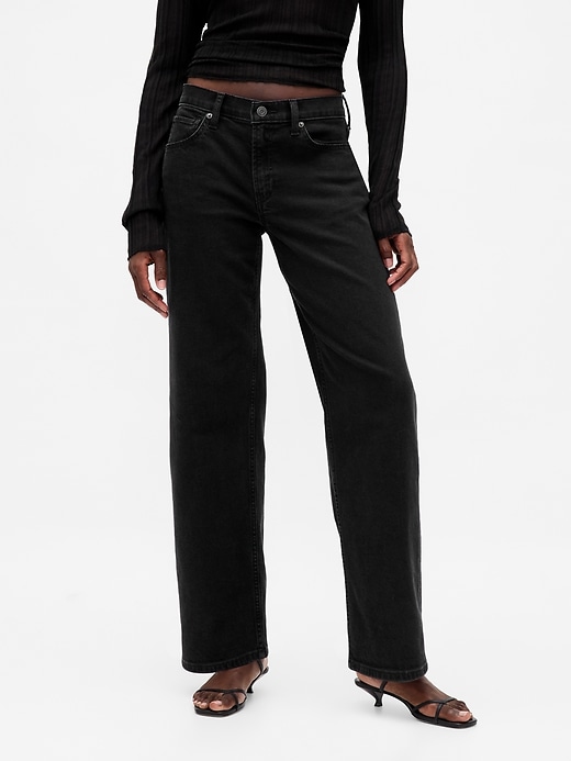 Low Rise &#039;90s Loose Jeans