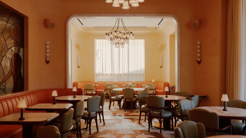 The inside dining room of Mamani. 