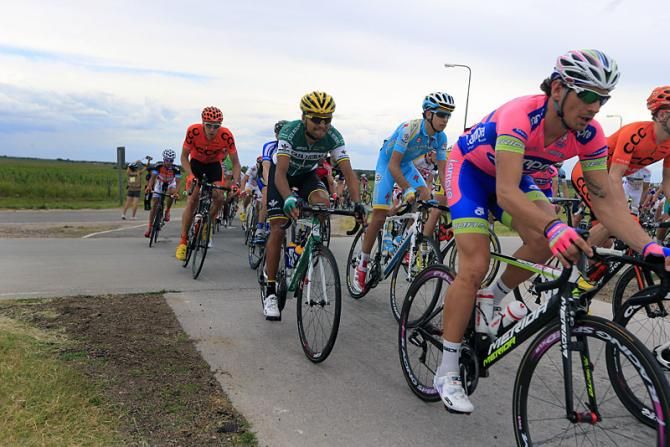 The Tour de San Luis in action during the first stage.