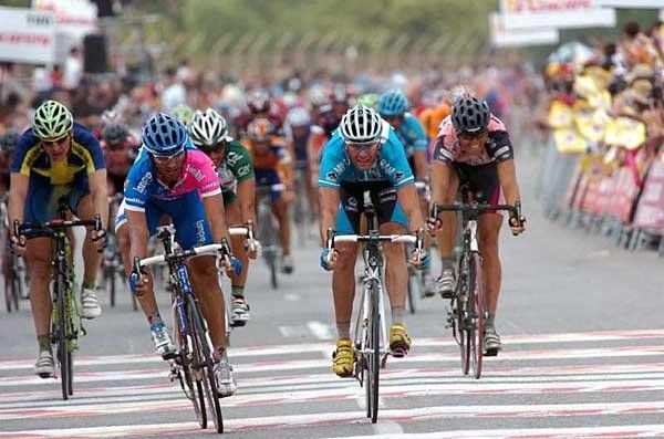 The field sprint for fourth was contested as it were for victory.