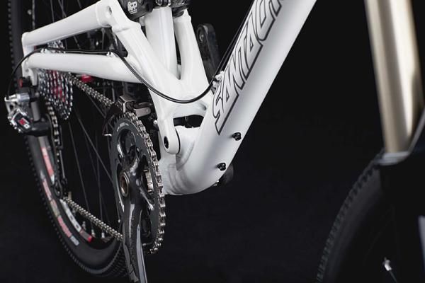 One of the Nickel's water bottle mounts is under the down tube. The other mount is on the top side of the down tube.