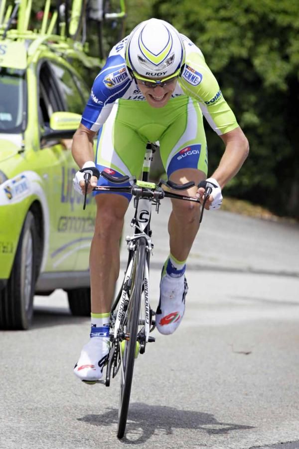 Maciej Paterski (Liquigas-Cannondale) during the Criterium du Dauphine prologue.