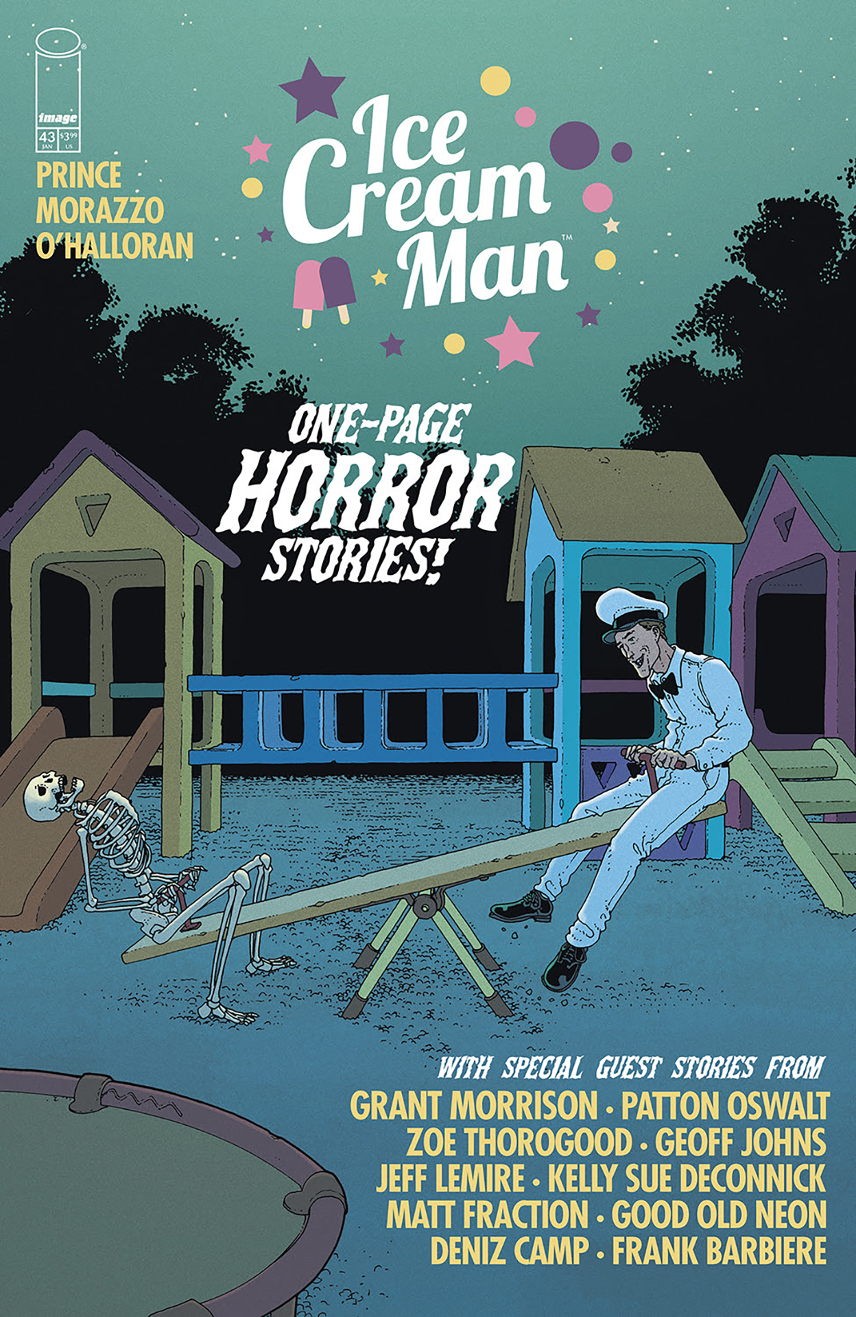 El cómic de terror Ice Cream Man regresa en 2025 con una antología escrita por Grant Morrison, Patton Oswalt, Kelly Sue DeConnick, Matt Fraction, Geoff Johns y muchos más.