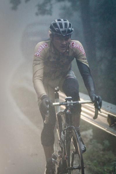 Rafael Valls (Footon-Servetto) attacks the break and eventually would cross the line second behind Linus Gerdemann.