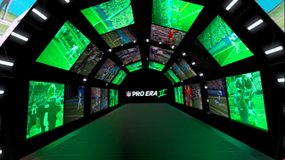 Screenshots of gameplay from NFL Pro Era II