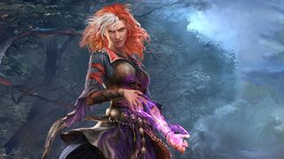 Lohse. Although in my game, she has purple hair.