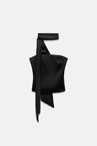 ZARA, Satin Foulard Top