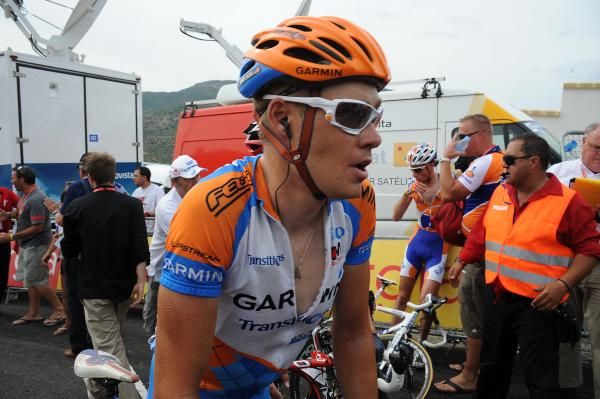 Tom Danielson (Garmin-Transitions) at the end of the stage.
