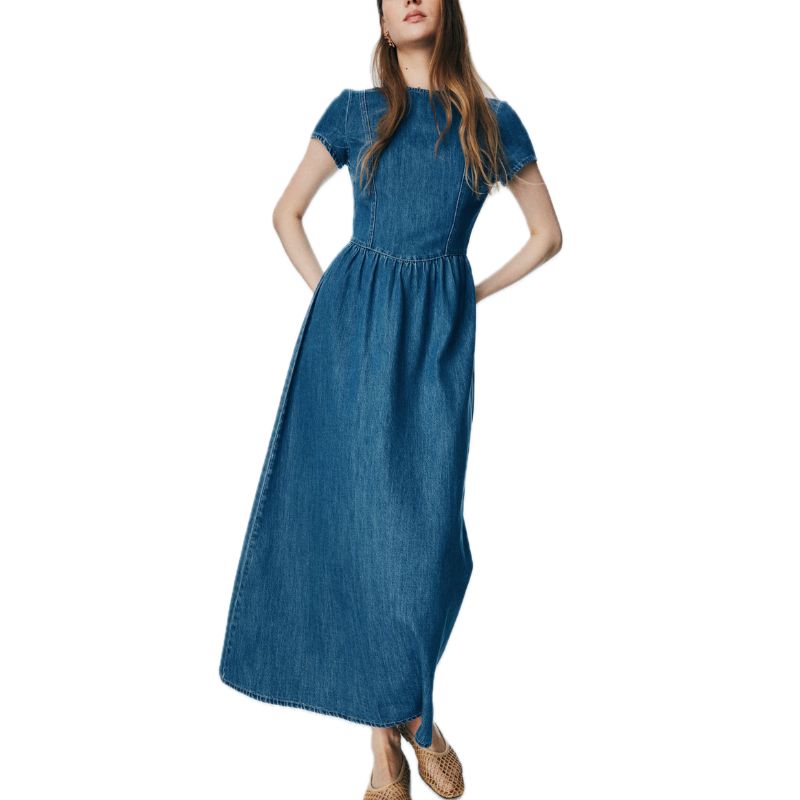 H&amp;amp;M, Denim Maxi Dress
