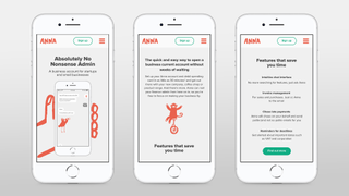 Mobile devices displaying the ANNA app