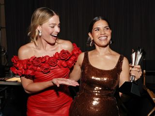 Margot Robbie and America Ferrera at the Critics Choice Awards