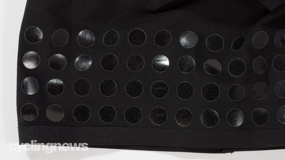 Assos Equipe RSR Bib Shorts S9 Targa detail of silicone grip pattern