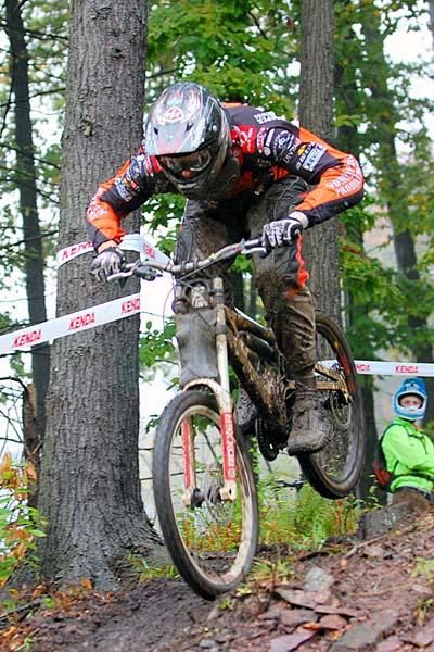 Chris Higgerson finished second in the pro men's race.