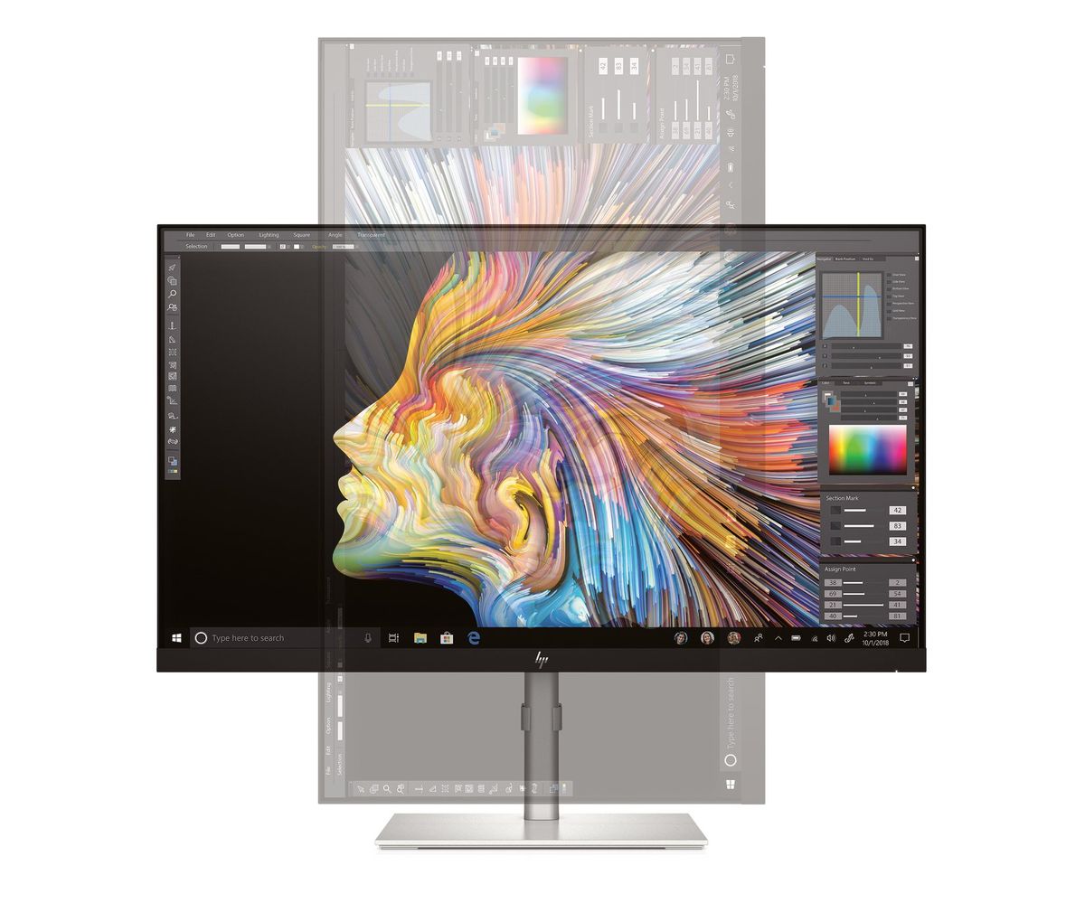 HP U28 4k Hdr Monitor Rotating
