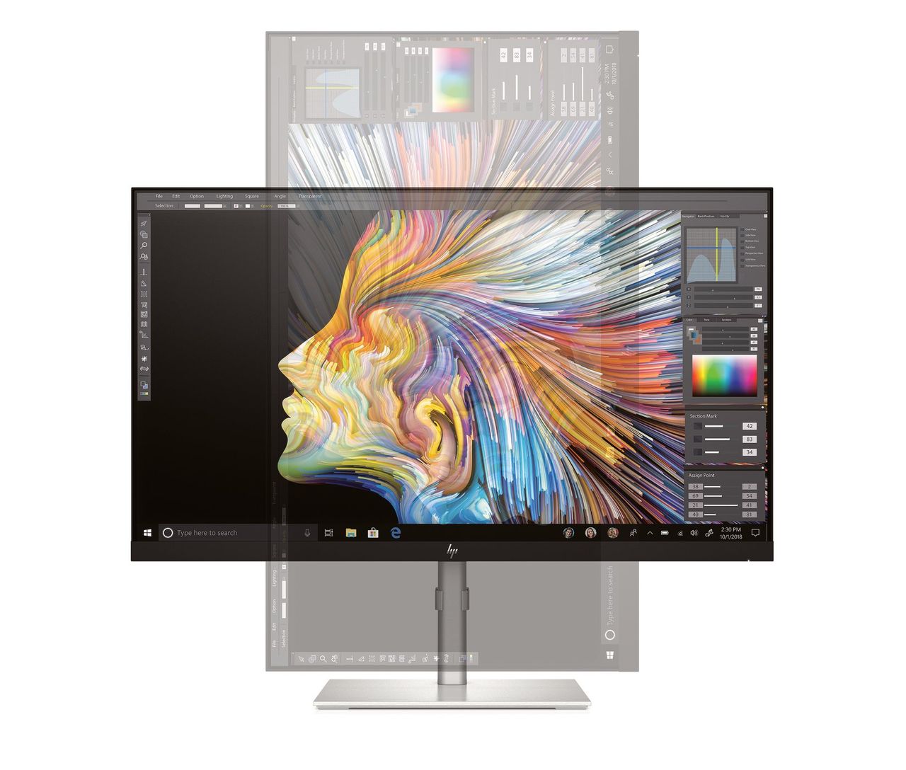 HP U28 4k Hdr Monitor Rotating