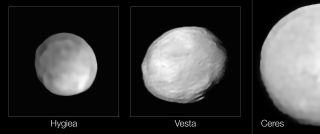 A new study published Oct. 28, 2019 in the journal Nature Astronomy found that Hygiea is spherical, potentially making it the smallest dwarf planet in the solar system. Vesta and Ceres are also dwarf planets.