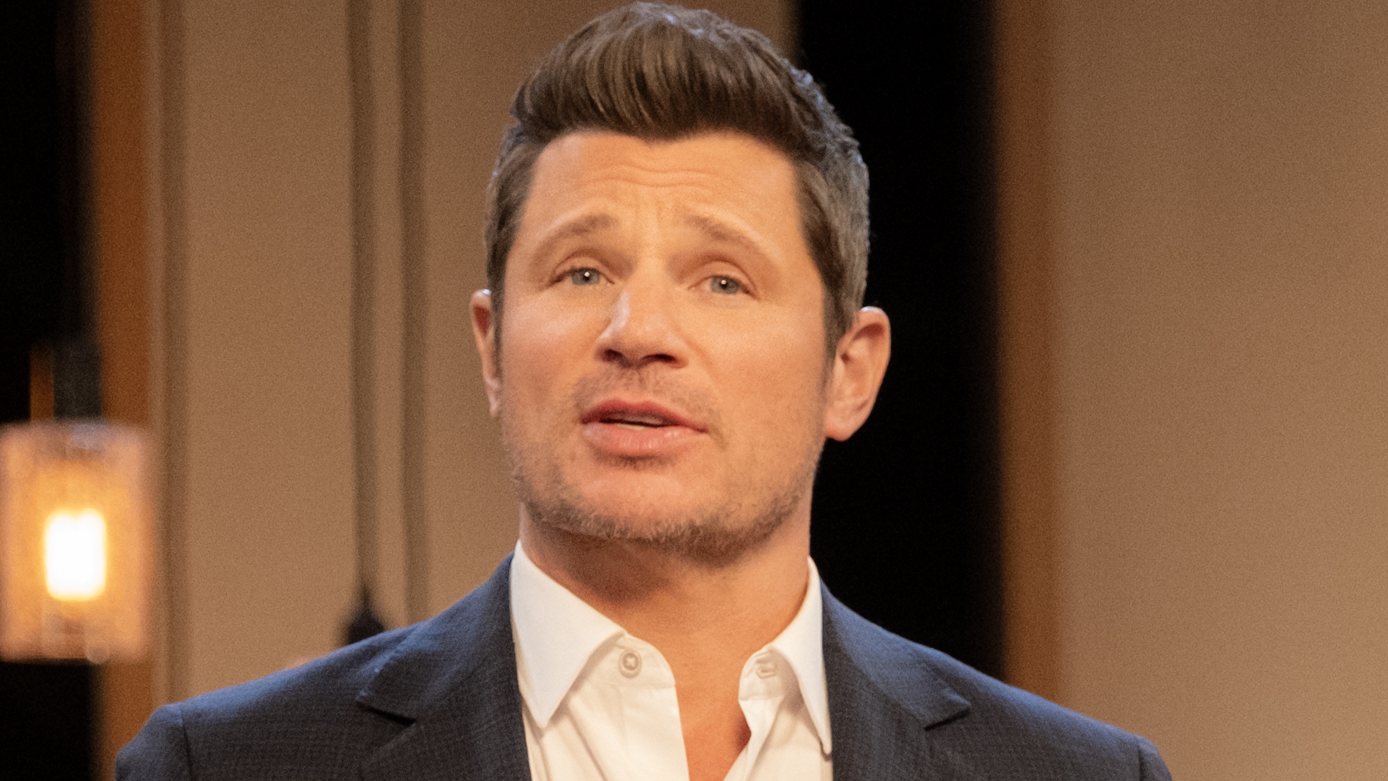 Nick Lachey is shown on The Ultimatum Season 4.